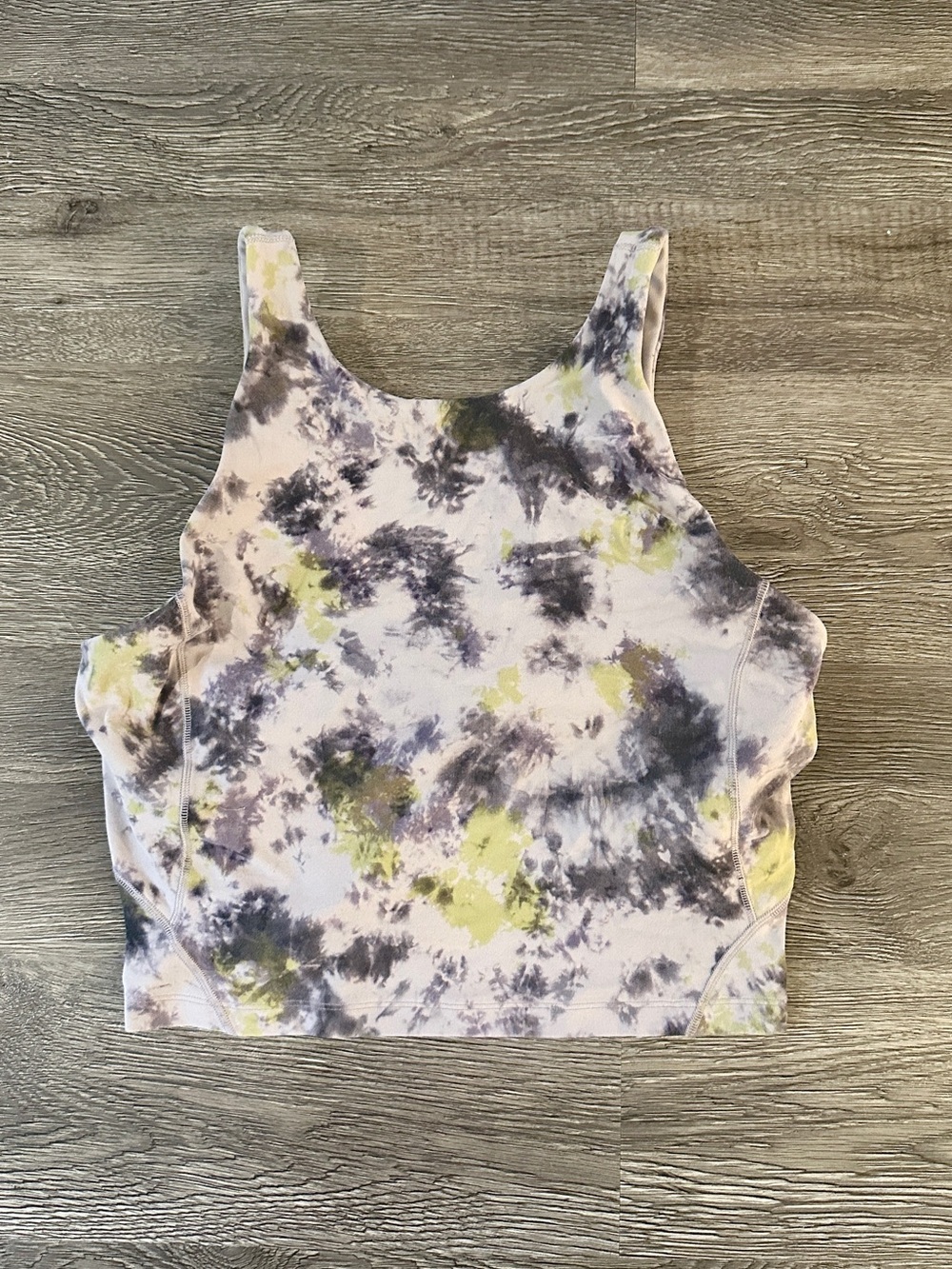 Lululemon Align High-Neck Tank Radial Tie Dye Mauve Grey Multi Size 8